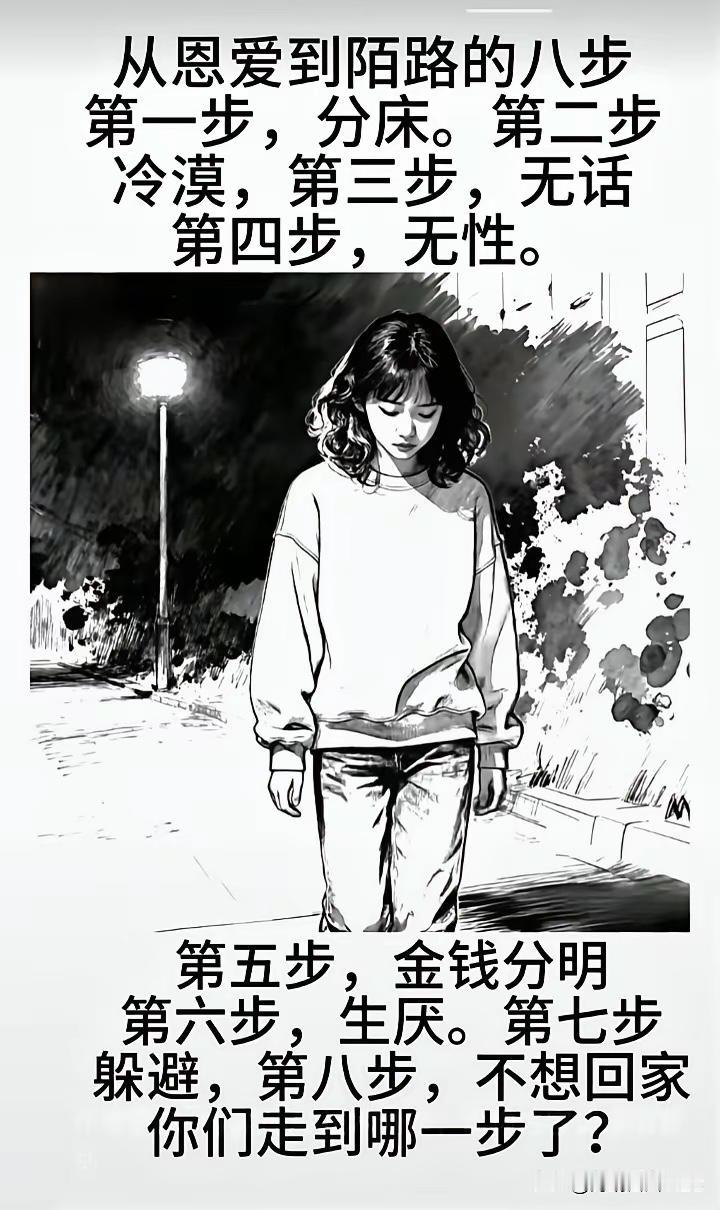 情感话题，夫妻间的八步走，你们到了哪一步