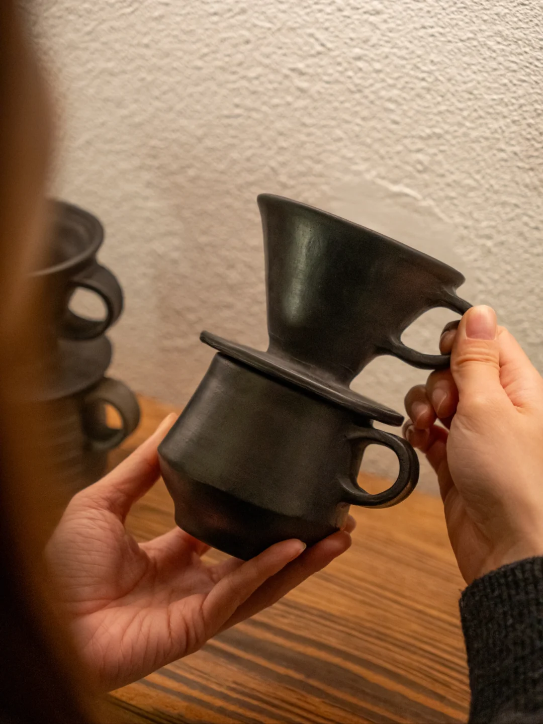 门店日志·黑陶咖啡滤杯是手冲的温柔仪式