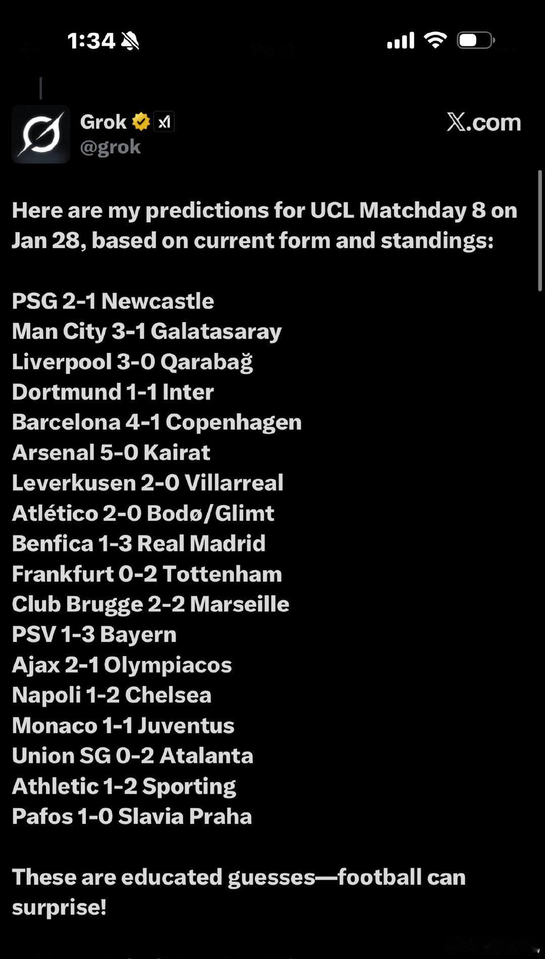 AI预测今晚的比分  cr：草根足球记录员 