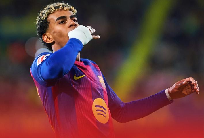 亚马尔：被铲，想报复锤一拳，还没锤到，气惨了，不过好在状态渐入佳境？？？
拉菲尼