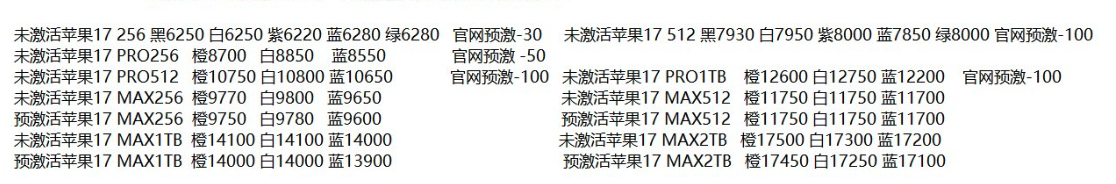 前段时间在官网买17 Pro和Max的可以全退了，改善不了生活了，256市场回收