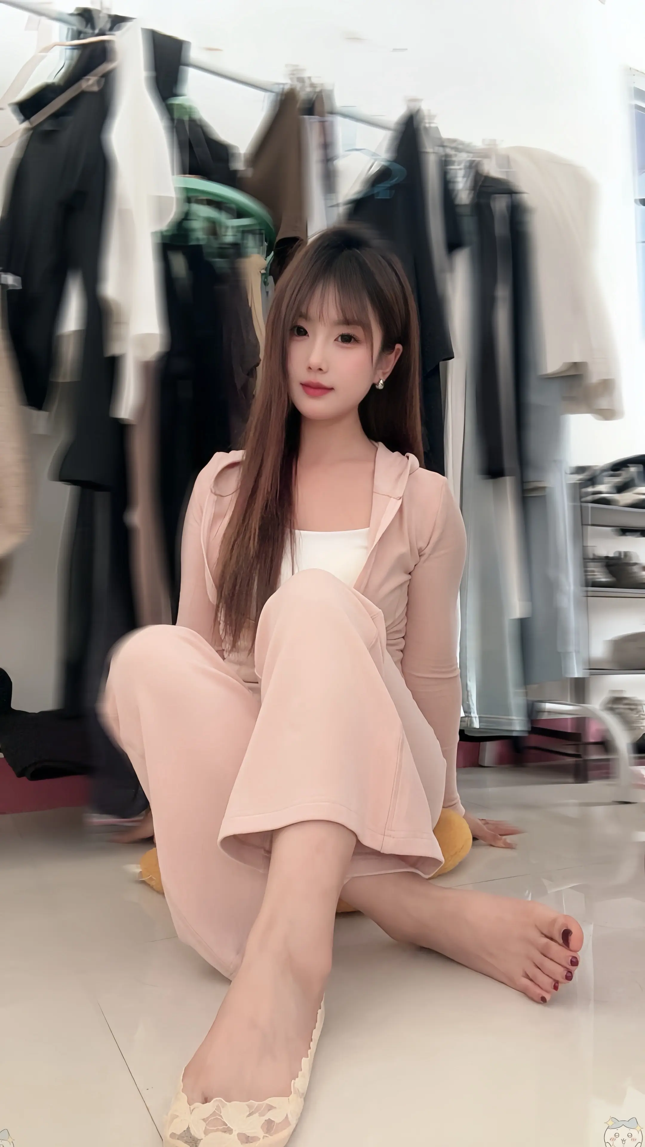 船袜 居家瑜伽服穿搭 甜美穿搭
