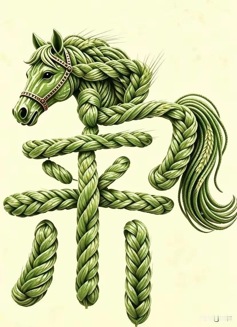 梦幻马头编织艺术，栩栩如生！