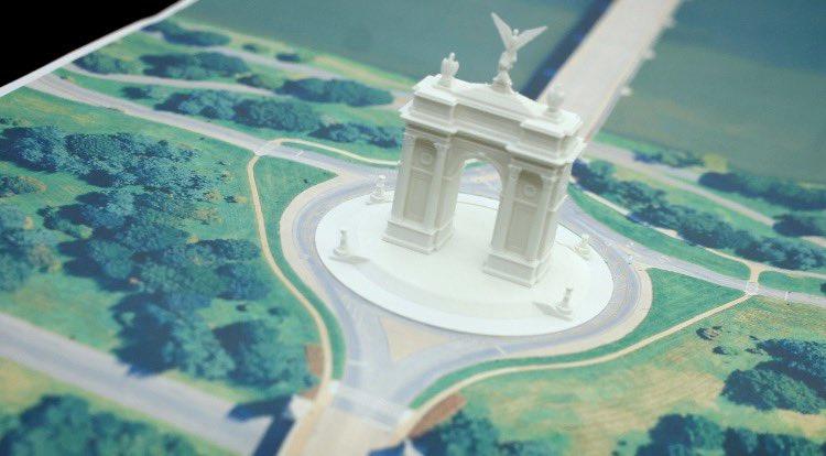 突发新闻：特朗普总统表示，“美国拱门” 将于3月开工建设，以纪念美国建国250周