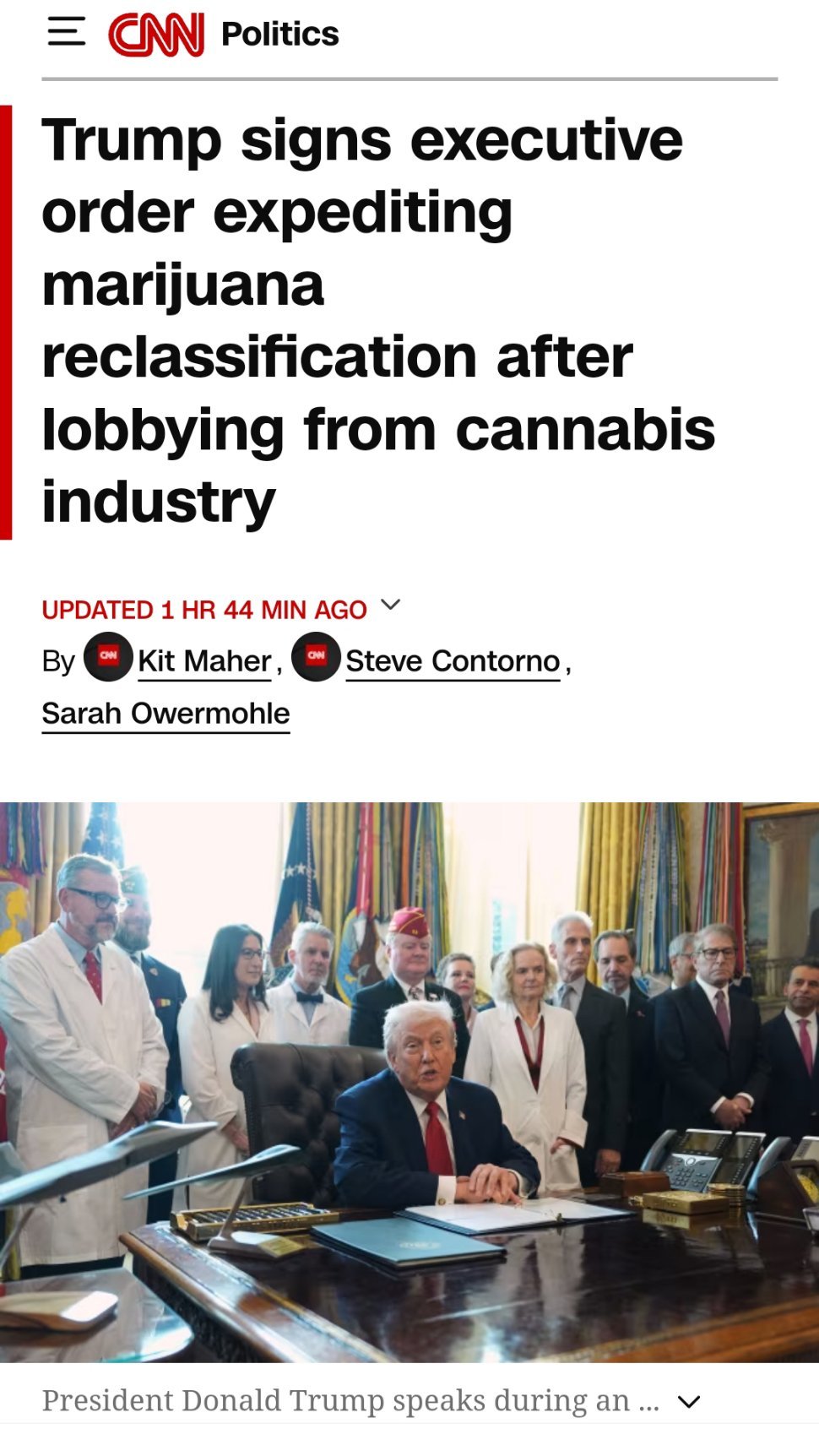 特朗普下令要求美国人2028年登月刚刚特朗普还签署行政命令，要求放宽大麻限制！¹