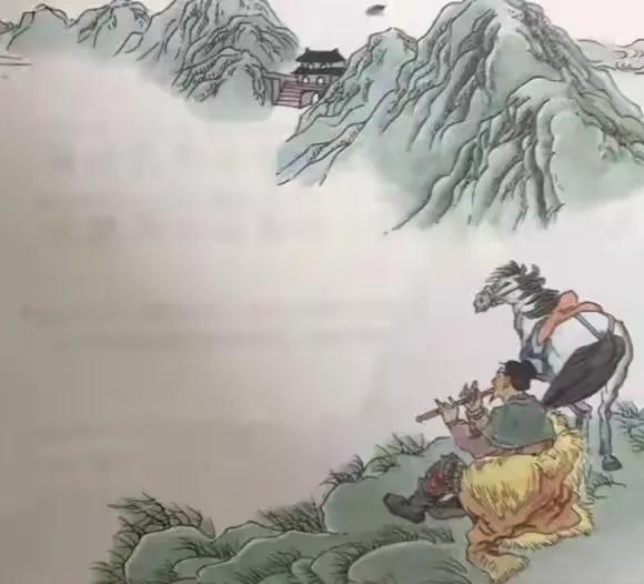凉州词    王之涣

黄河远上白云间，一片孤城万仞山。
羌笛何须怨杨柳，春风不