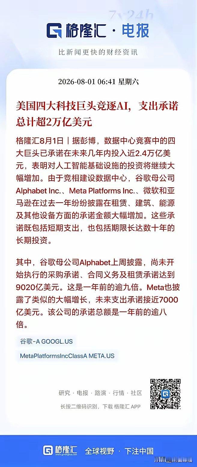 巨头砸2.4万亿搞AI，科技股却集体腰斩！满仓的先别慌，真相没你想的那么简单彭博