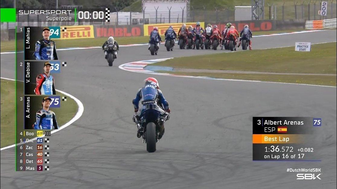 恭喜张雪机车 Debise 在荷兰站排位赛获得第二的好成绩，同时也刷新了个人最好