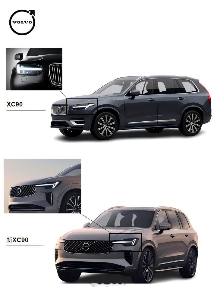#新款沃尔沃XC90# 新款沃尔沃XC90，新雷神之锤车灯更悬浮、更立体了 ​​