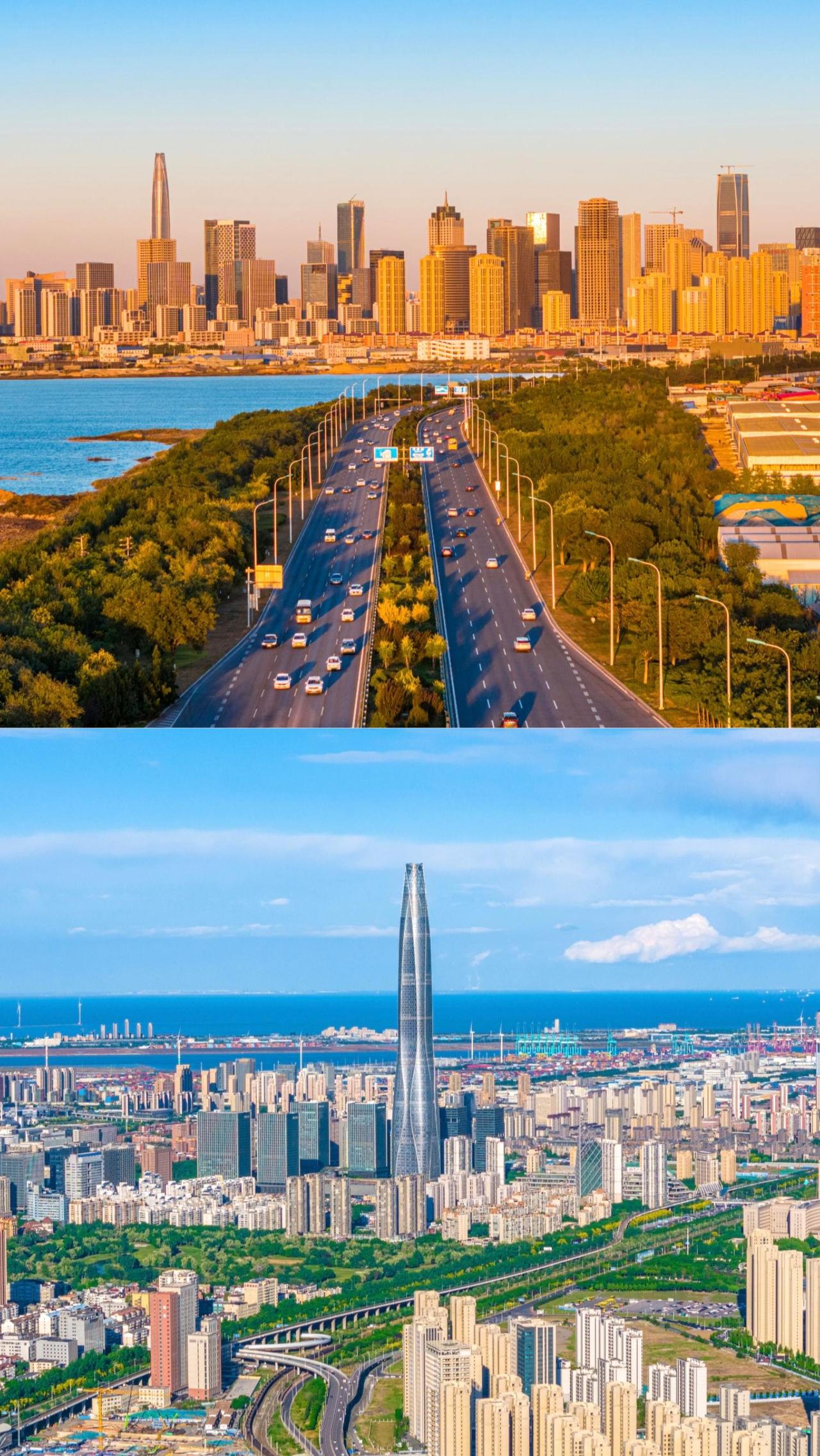 我拍到的最满意的天津滨海新区:
P1天津大道 P2泰达CBD
 滨海城市 城市的