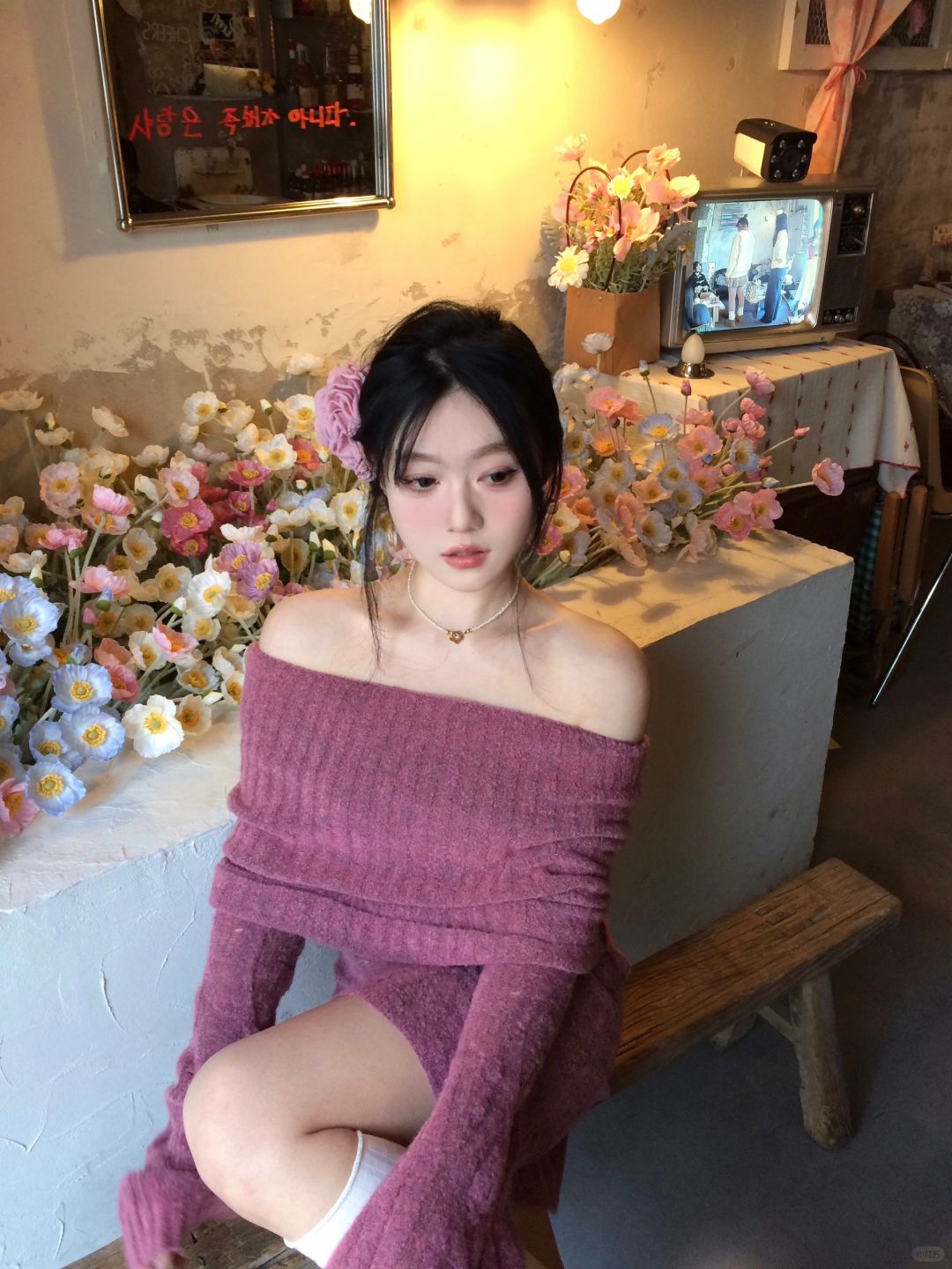 浪漫午后🌷把花店开在咖啡馆里～
