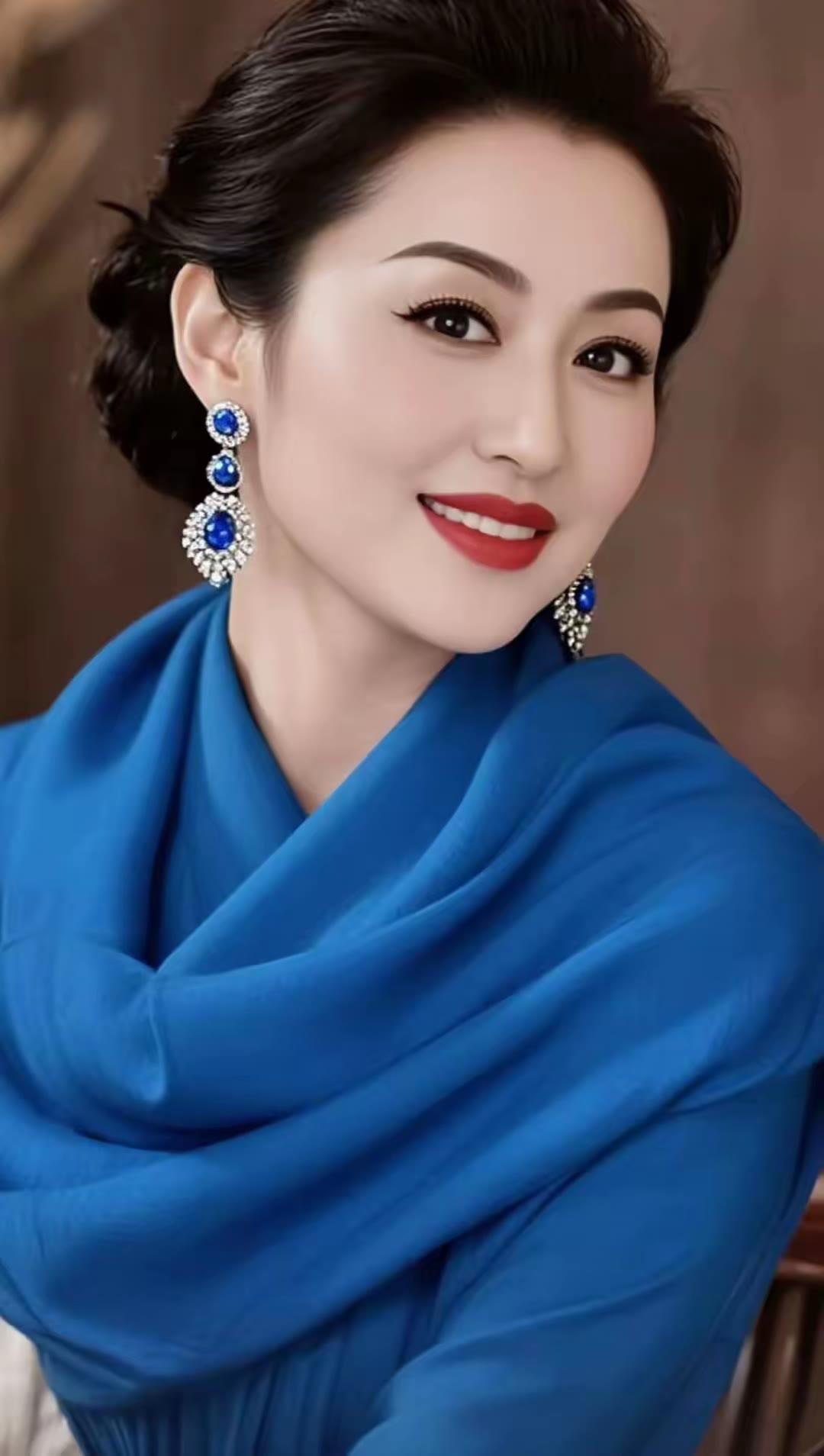 优雅蓝调，气质满分！💙✨