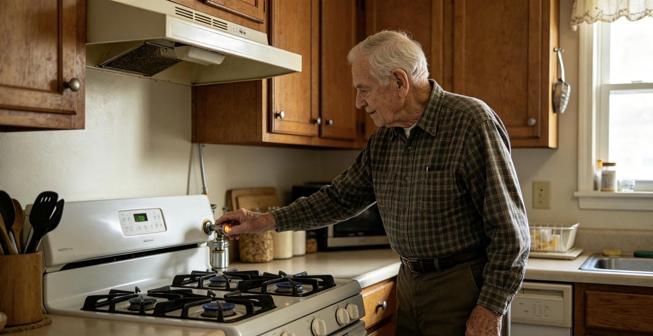 🔥 老人常年“关气不关灶”引爆厨房！全身大面积烧伤，家人崩溃：怎么劝都不听，这