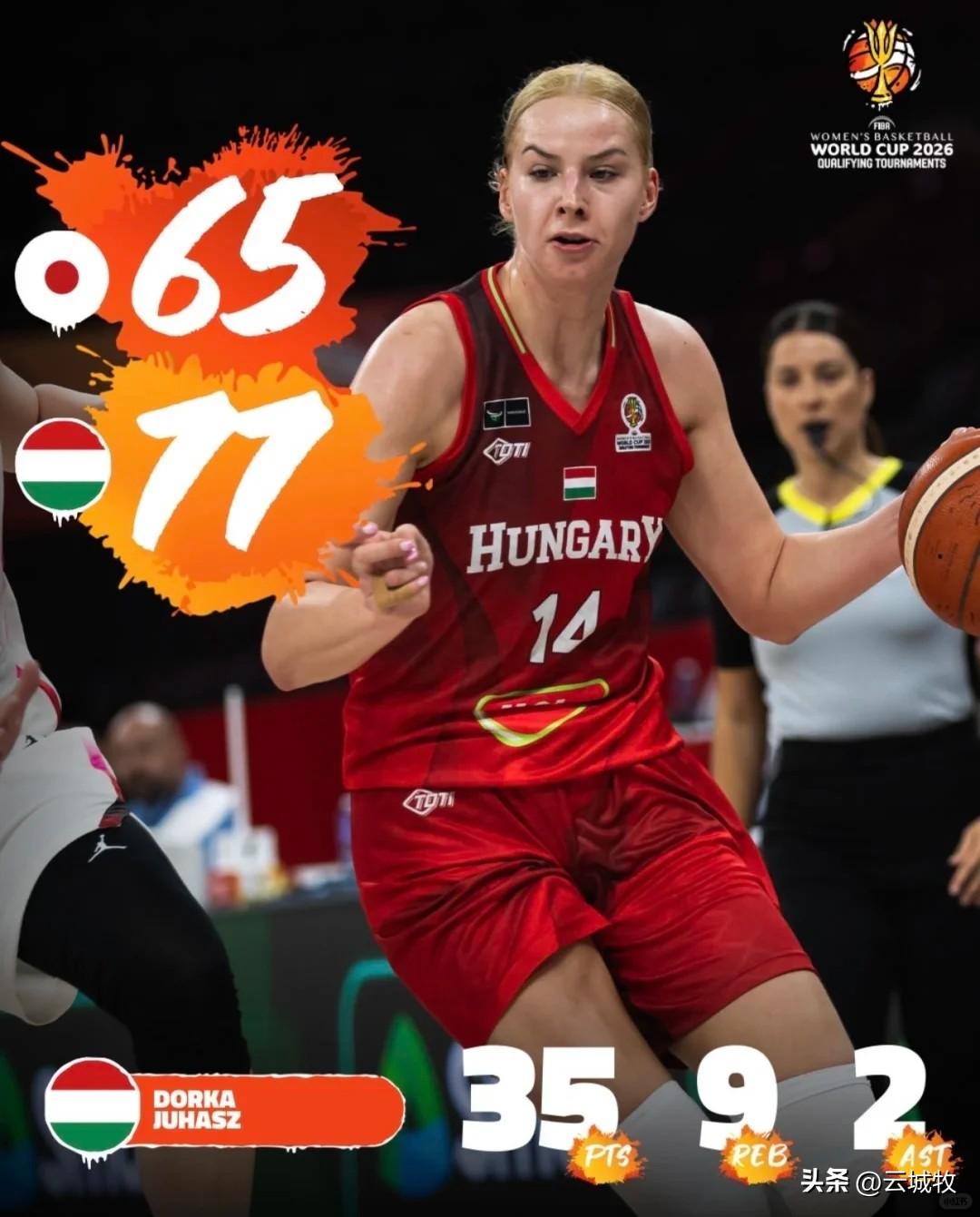 这么看来，日本女篮也是金玉其外败絮其中，竟然65-77败给了名不见经传的匈牙利女