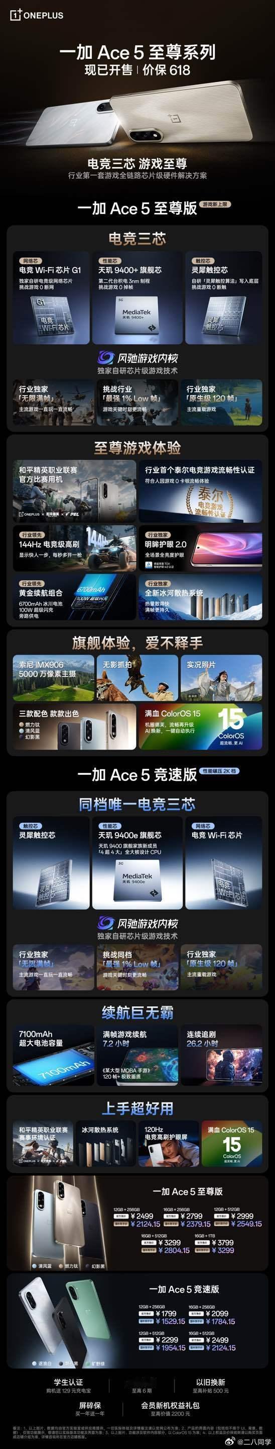 一加Ace5竞速版今天的一加新机，价格香吗[doge]一加 Ace 5 竞速版【