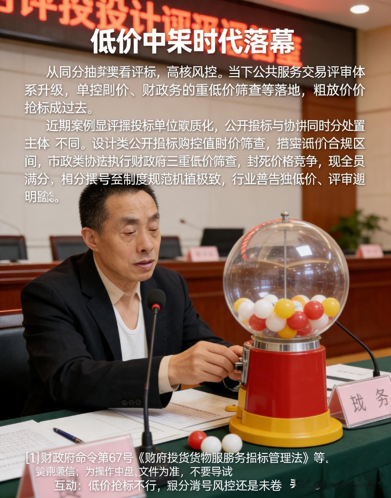 当下公共资源交易评审体系全面升级，双控限价机制、财政部三重异常低价筛查、电子系统