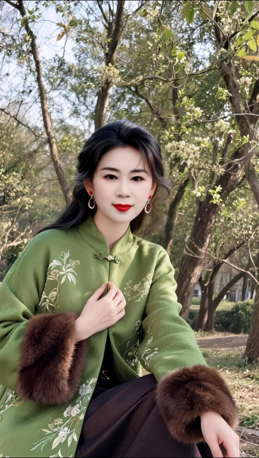 AI春日国风写真 ai创作