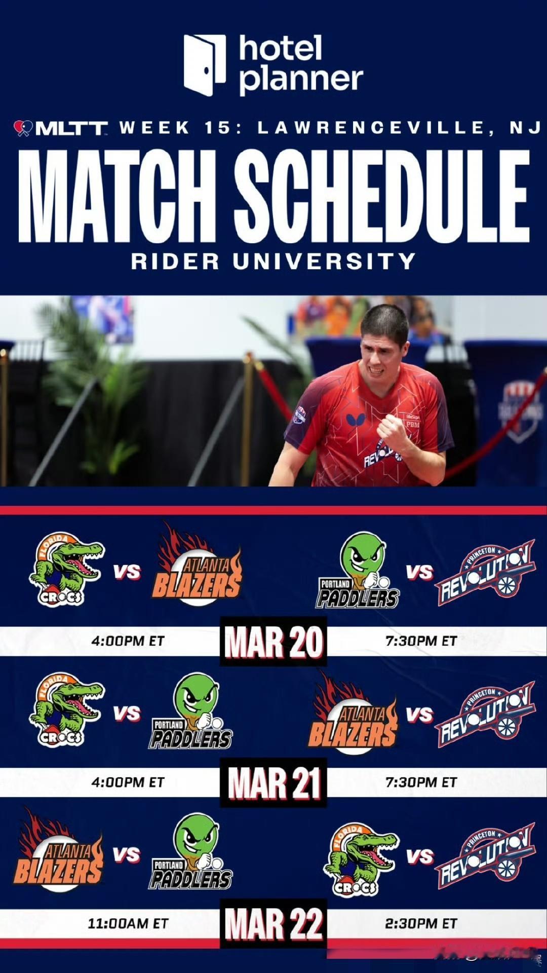 ：
马不停蹄🔥🏓
本周！MLTT 常规赛最后一周！
WEEK 15 终极之战