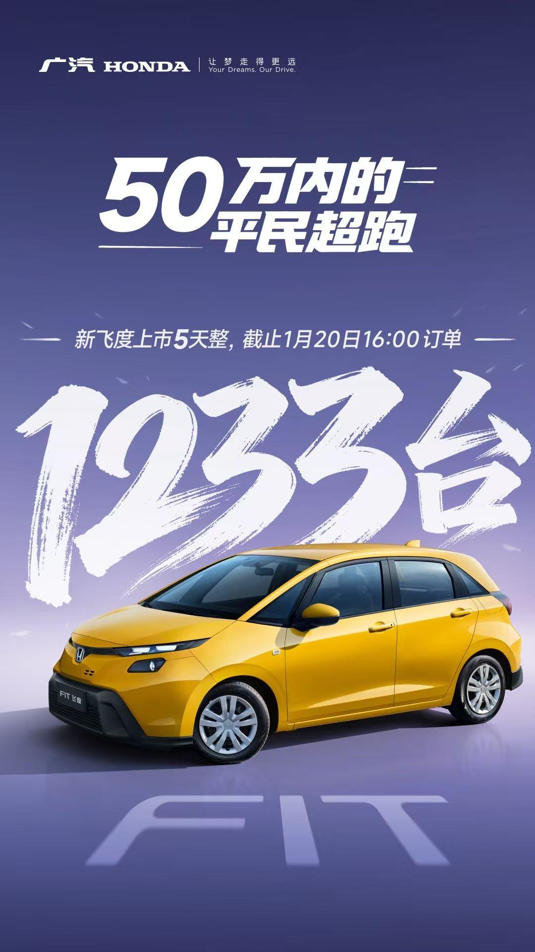 限量3000台，已售1233台！飞度焕新版发成绩报告！26款飞度焕新上市一口价6