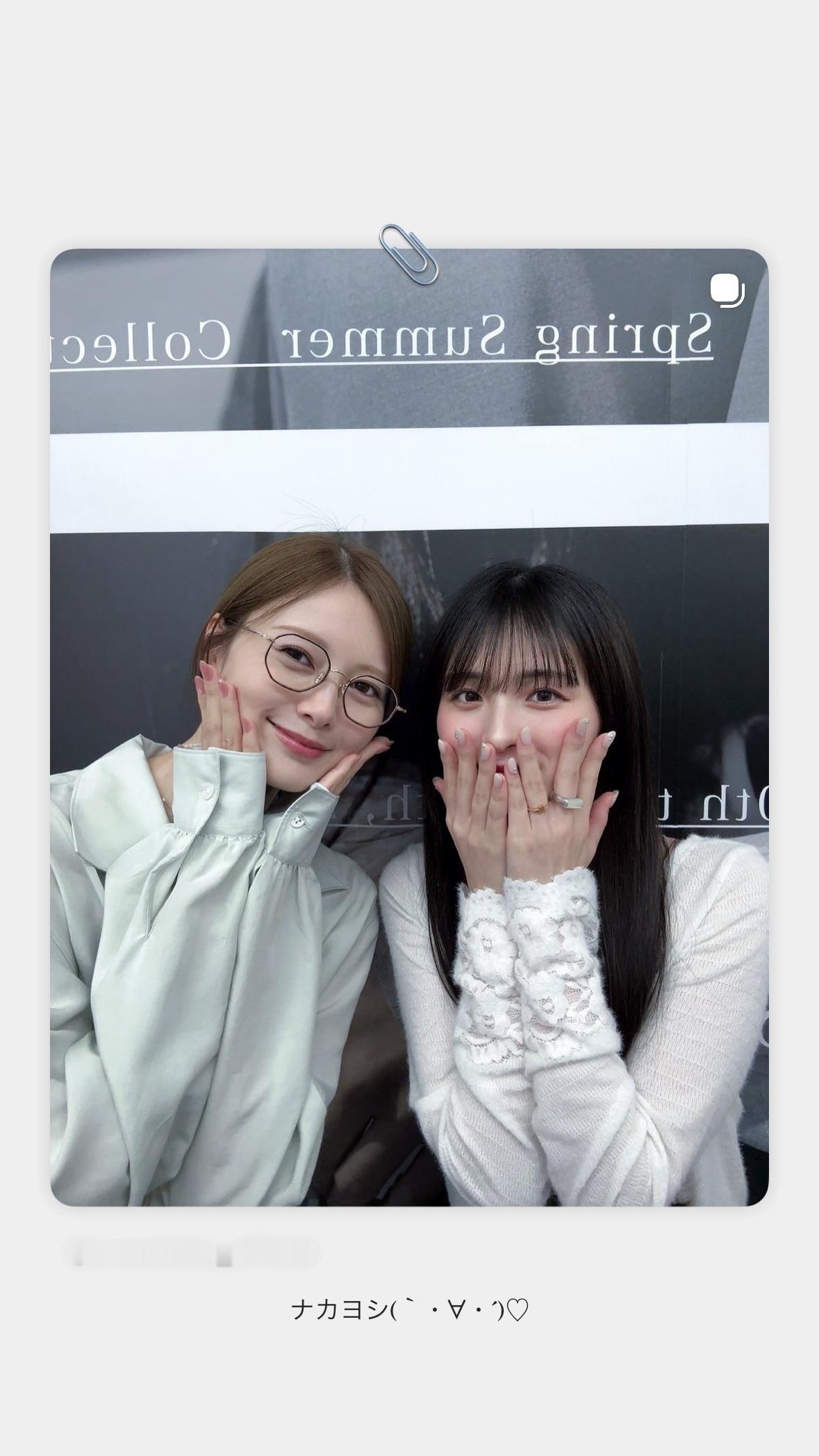 大園桃子🍑「この前はポップアップに遊びに来てくださり、みなみんの卒業は2人で一