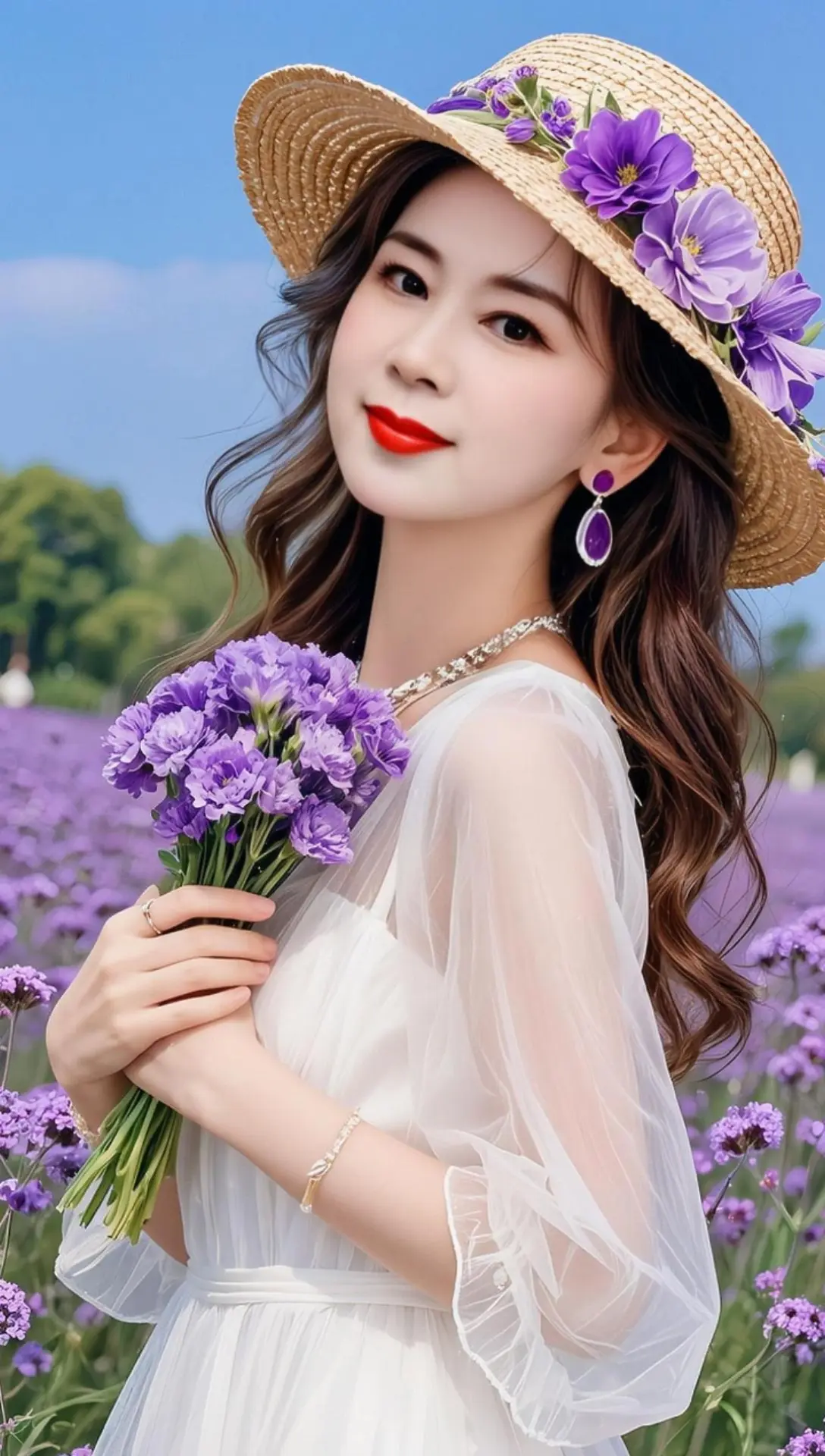 AI花海清新照 随变ai随便玩