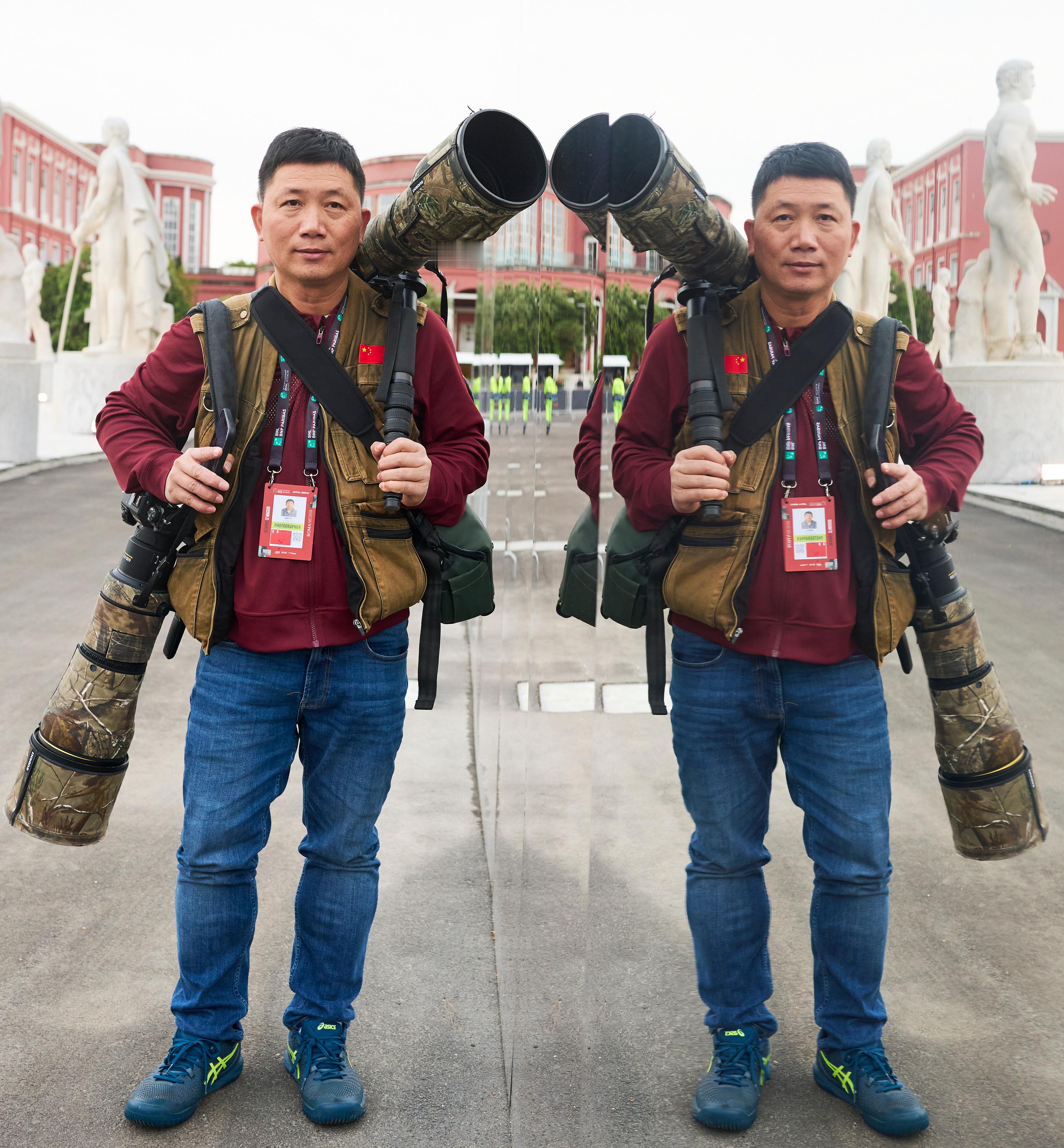 我的第一张罗马2026工作照！镜像对称自带呆萌逗趣！体育大赏网球 意大利·罗马奥