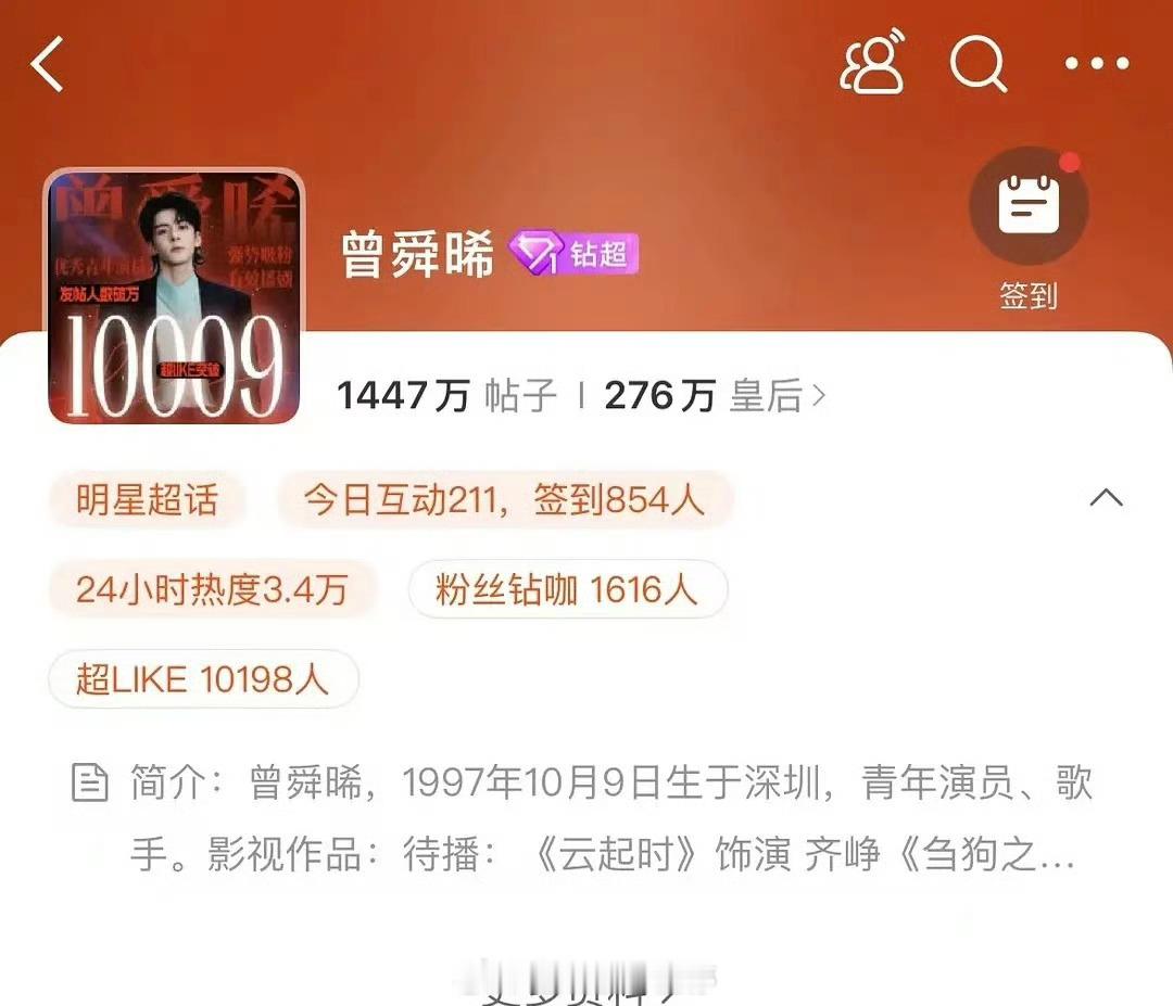 曾舜晞👀超like破万，95🥜流量实绩两不误[送花花] ​​​