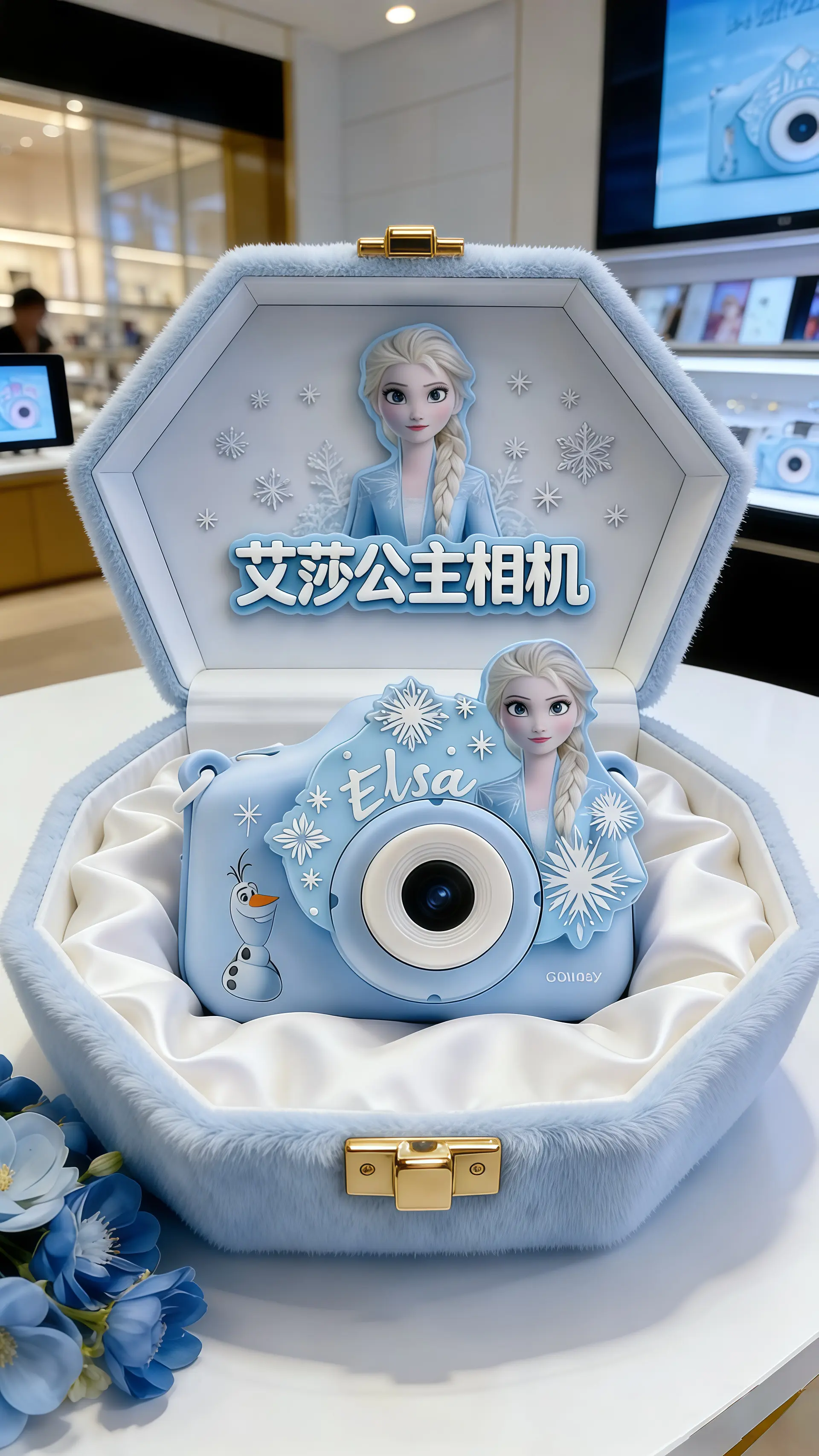 新年礼物儿童相机艾莎公主迪士尼冰雪奇缘