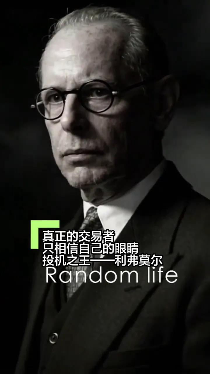 真正的交易者只相信自己的眼睛。投机之王-利弗莫尔。Random life。 