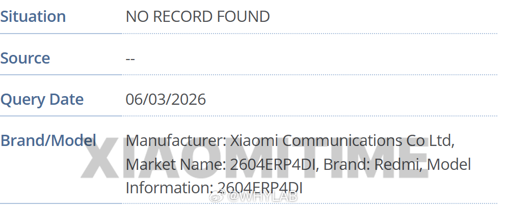 REDMI Pad 2 9.7 通过 GSMA 认证，9.7 英寸屏幕，还是定位