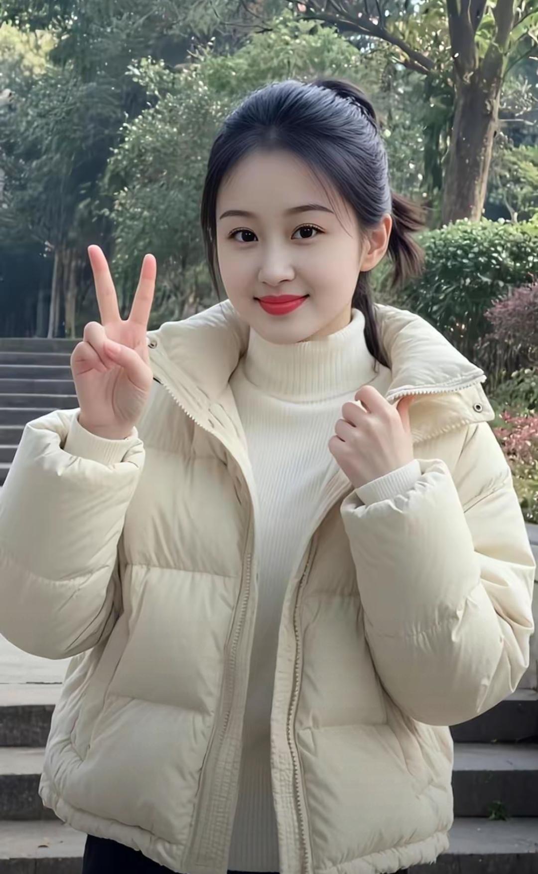 元气满满的一天，从比个V开始！😊👍