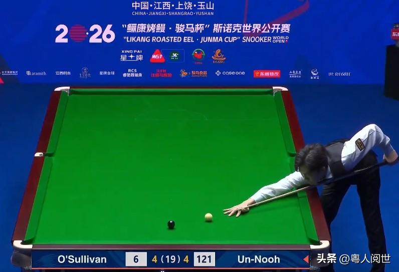 高潮跌宕起伏！引人入胜的第一阶段。
2026斯诺克玉山世界公开赛，罗尼•奥沙利文