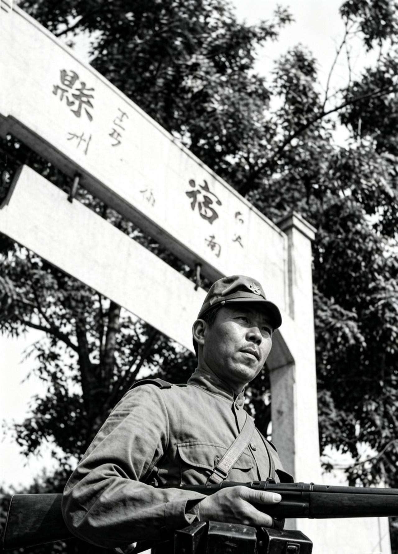 日军随军摄影师拍摄:1938年，安徽省宿县（宿州市）。

1938年，徐州会战后