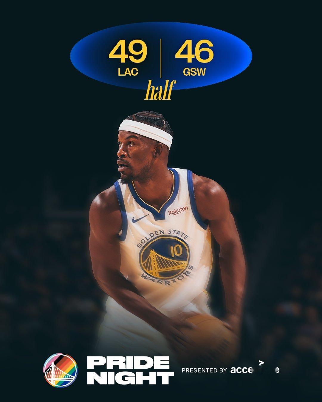 中场休息。第二节简直一团糟，还剩八分钟时，还以40比25领先，结果第二节结束时却