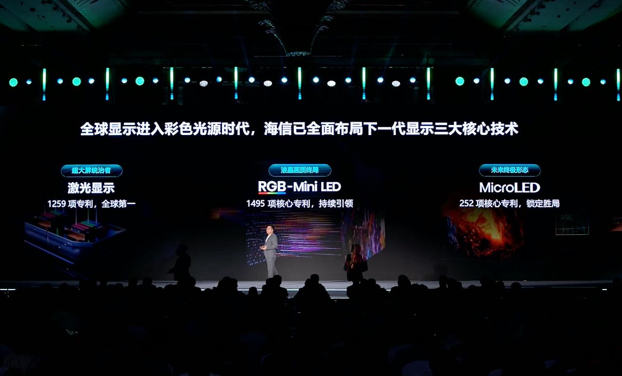 海信RGB-Mini LED，号称是最能还原大自然色彩的液晶显示技术，在中国每卖