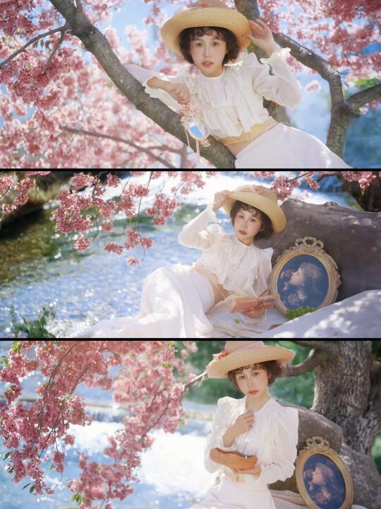 樱花树下的旖旎少女｜樱花氛围感写真