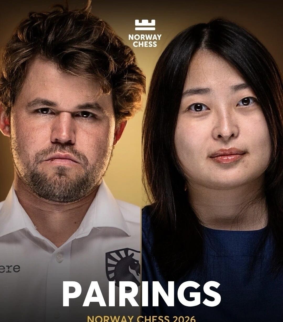 挪威国象大赛首轮，朱锦尔加赛胜卫冕冠军，居文君加赛负印度新秀。

2026挪威国