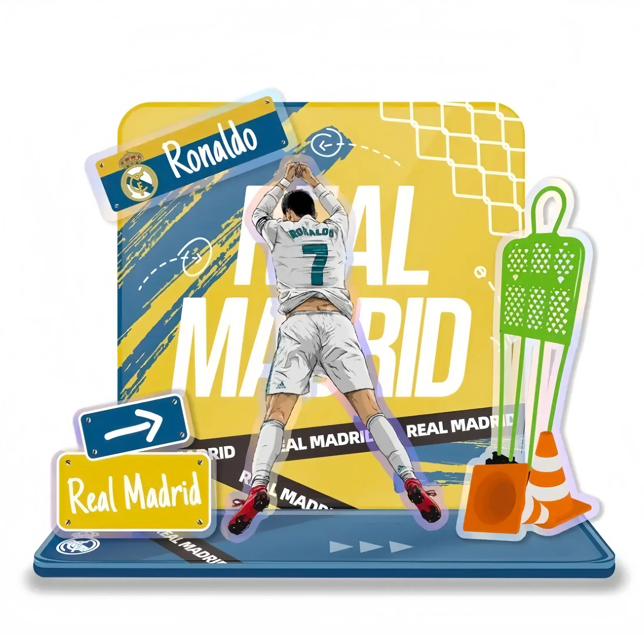 这炫彩立牌 足球迷又怎么会不爱！