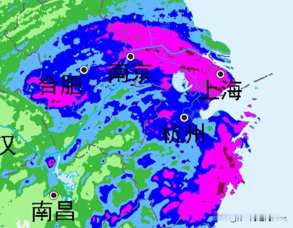本次白海豚台风，上海、苏锡常、杭州宁波台州集体打破降水纪录，起步就是大暴雨，苏锡