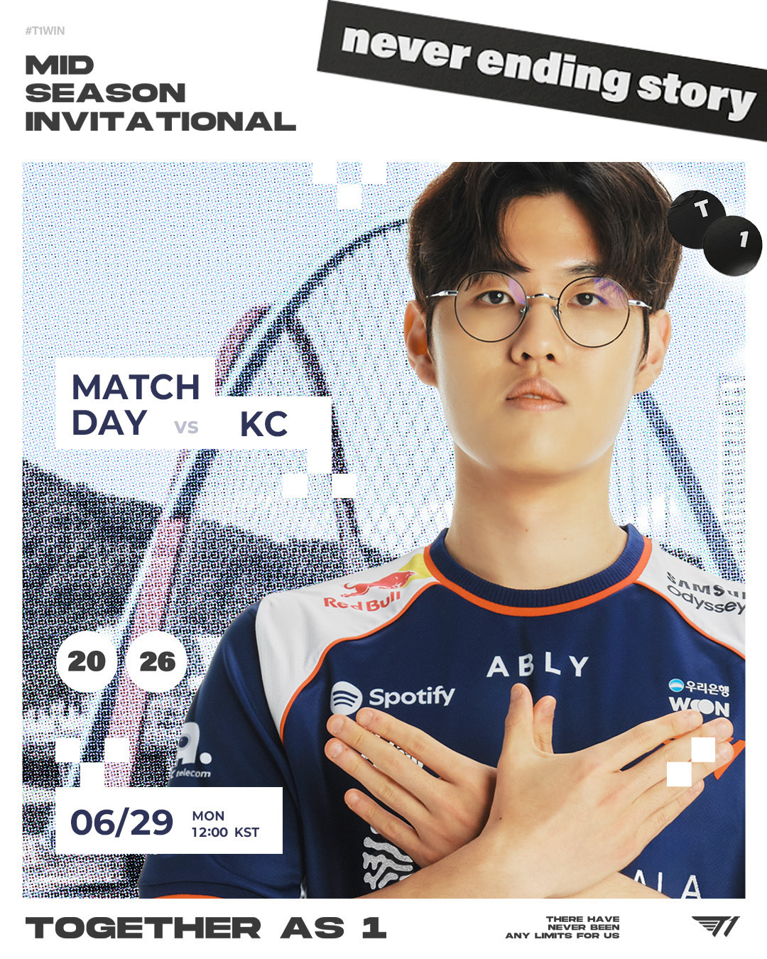 【2026MSI 】 vs KC今天的比赛对阵KC，请粉丝们多多支持！T1T1L