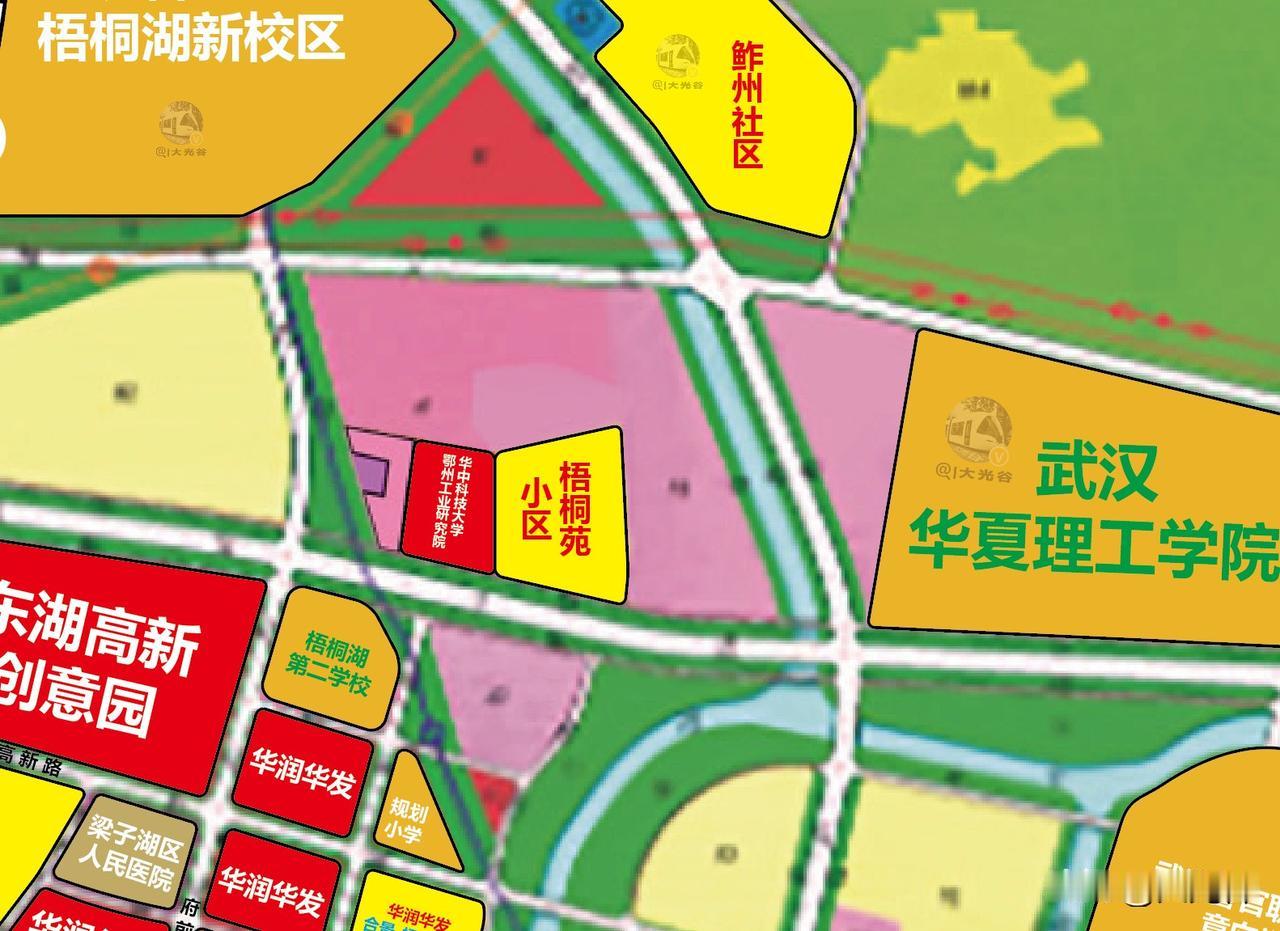 梧桐湖新城高新八路北侧用地性质调整！
9月20日，据鄂州市自然资源和规划局梁子湖
