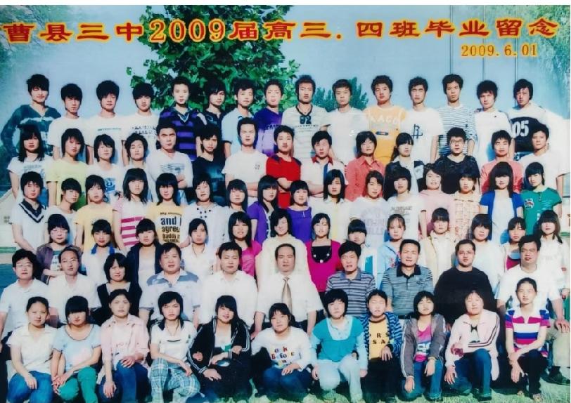 曹县第三中学2009届高三、四班毕业照

2009年6月拍照