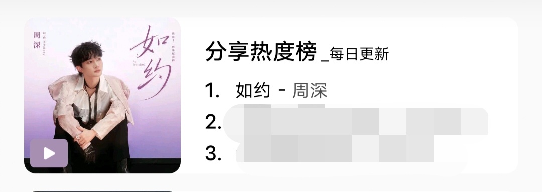 周深周深如约上线 周深出道十二周年纪念曲如约 🎉🎉🎉撒个花，《如约》宝宝多