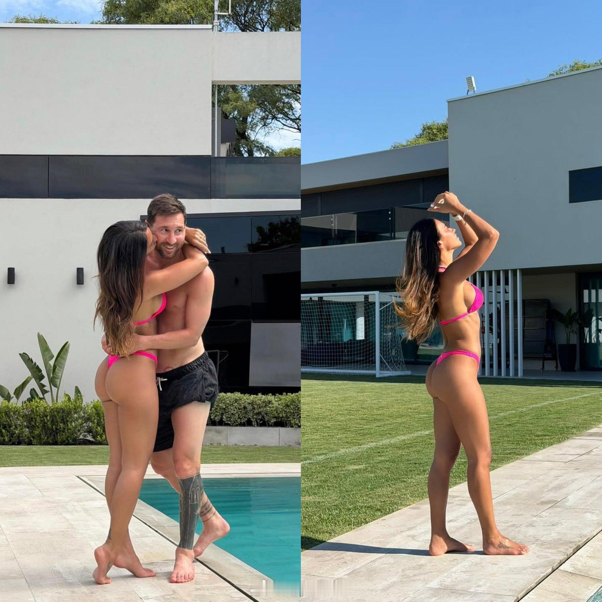 安东内拉拥吻梅西 梅西和安妞的甜蜜时刻这就是爱情 