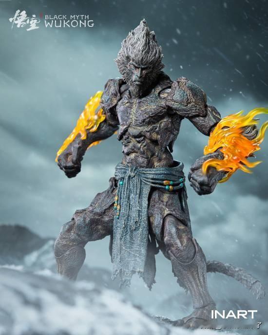 可动人偶厂商INART在社交媒体公布，由游戏科学官方授权的《黑神话：悟空》-石猿
