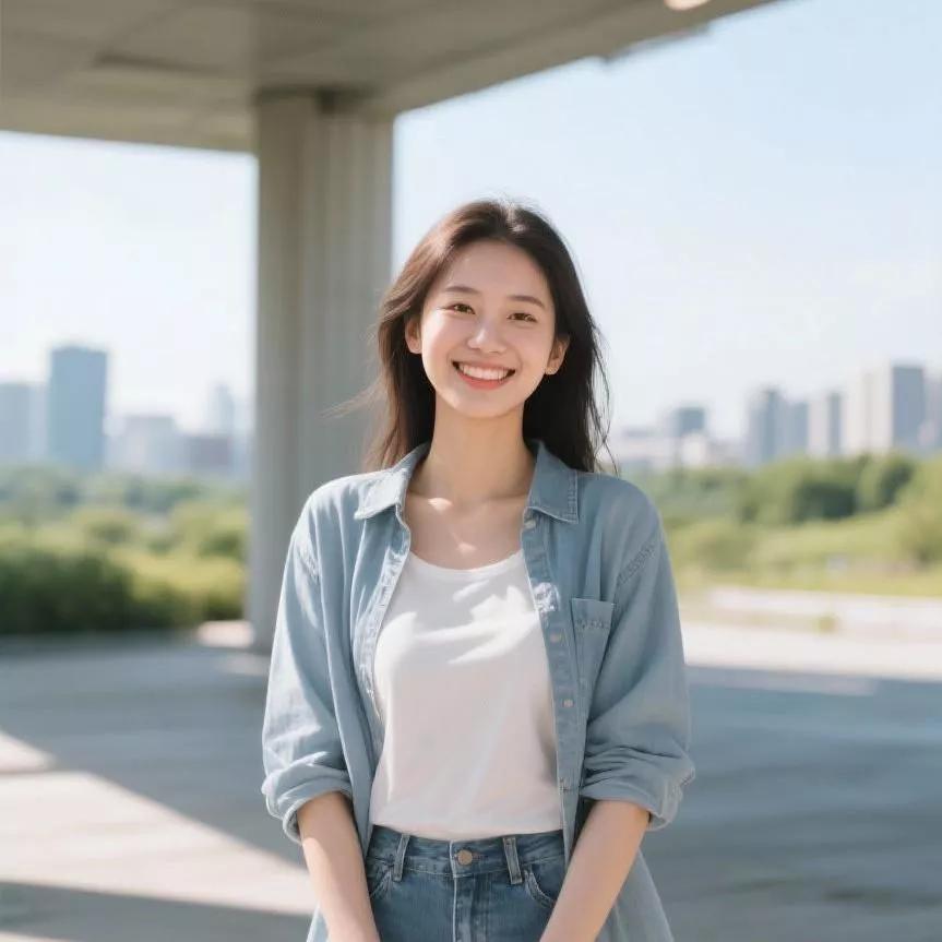 阳光洒满城市，微笑拥抱美好生活