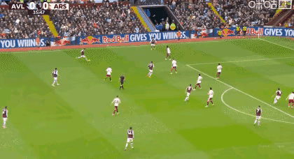 这个进球，可以代表阿森纳1-2输给维拉的过程那就是注意力不集中、站位散漫，本来在