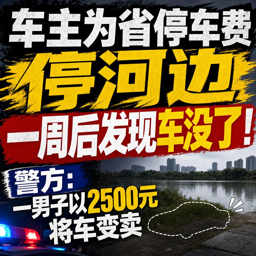 省停车费停无人河边 车辆被盗给车主三提醒
停车这事，真不能只盯着省钱。
上海王先