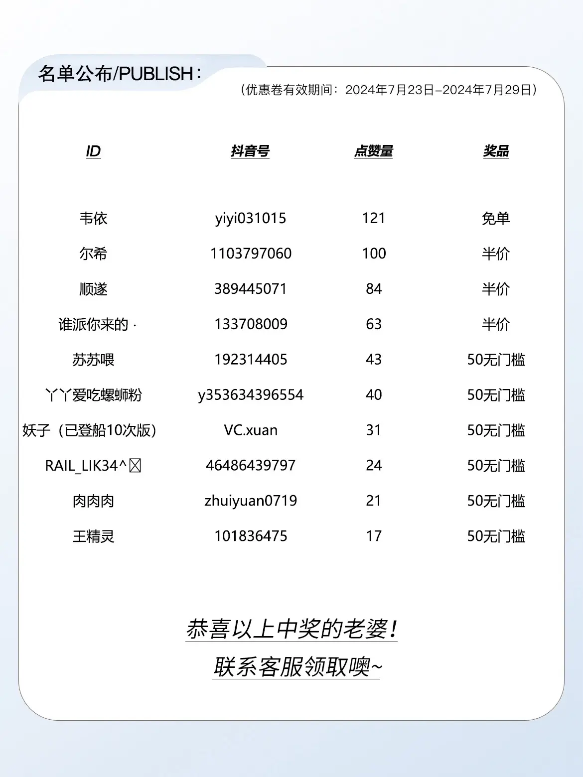 礼物来咯 请漂亮女孩查收。