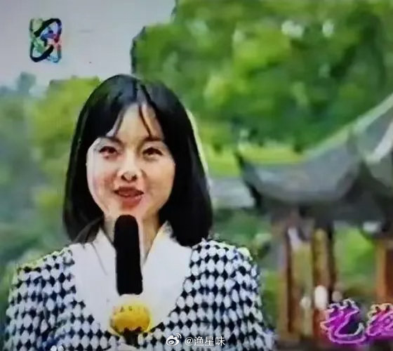 鲁豫刚参加工作时的照片 